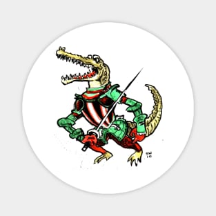 Crocodile Knight Magnet